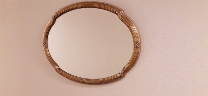 large hollywood regency mirror from deknudt 1980s 6