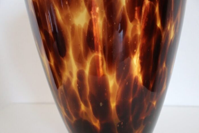 large italian vase in murano art glass 1980s 5