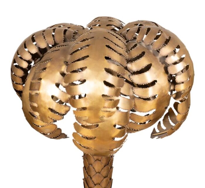 large maison jansen brass palm tree lamp 8408