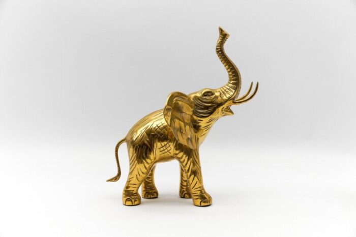 large mid century modern brass elephant 1960s 1