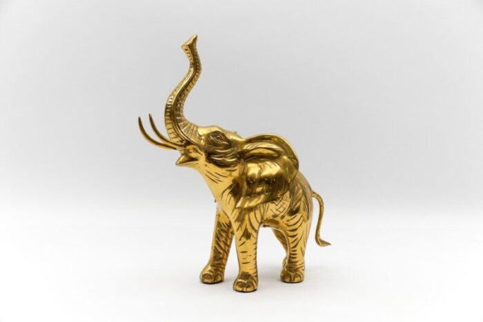 large mid century modern brass elephant 1960s 2