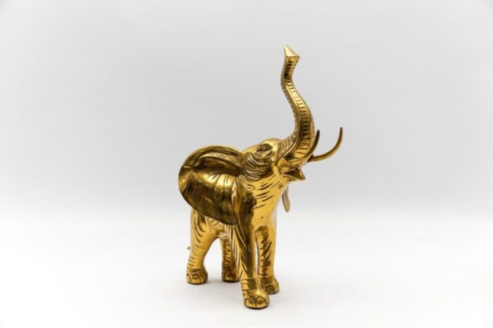 large mid century modern brass elephant 1960s 4