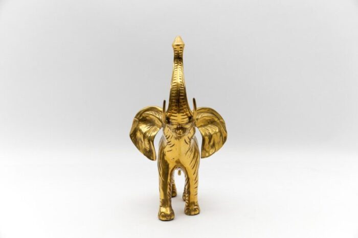 large mid century modern brass elephant 1960s 5