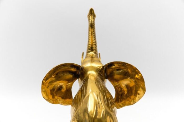 large mid century modern brass elephant 1960s 8