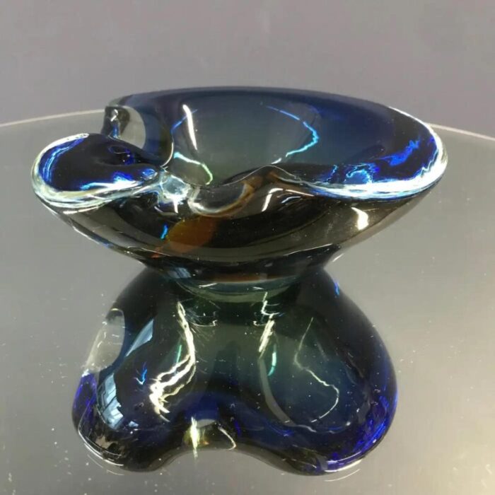 large murano glass ashtray 0624