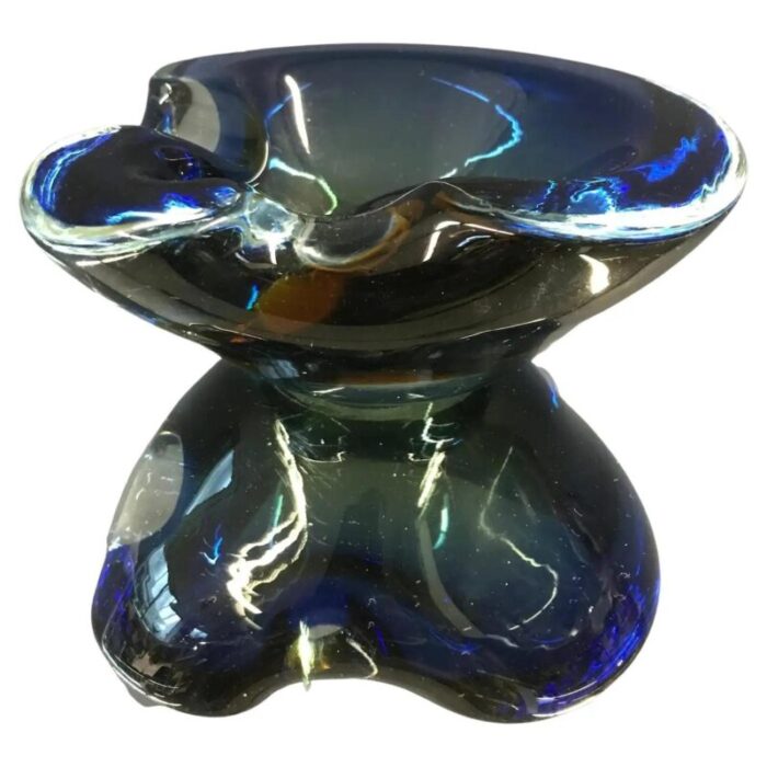 large murano glass ashtray 6821