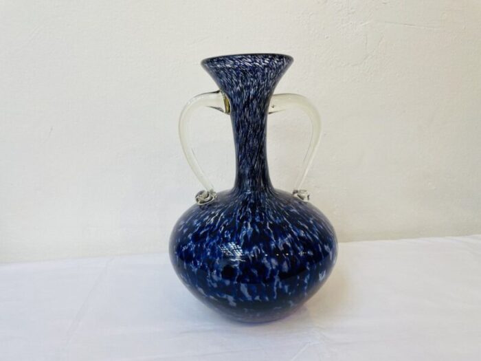 large murano glass vase italy 1970s 1