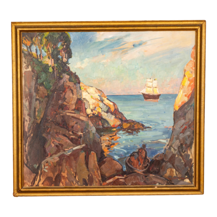 large oil on canvas painting by william lester stevens 3890