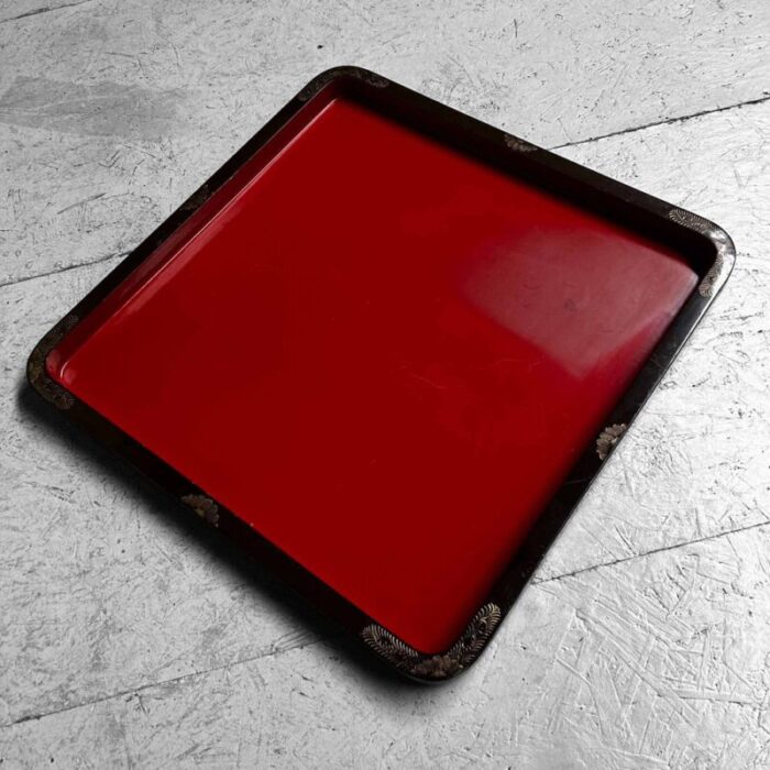 large taisho era urushi lacquer tray japan 1920s 1