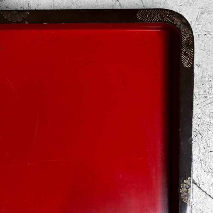 large taisho era urushi lacquer tray japan 1920s 10