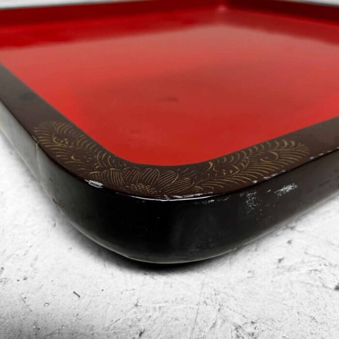 large taisho era urushi lacquer tray japan 1920s 13