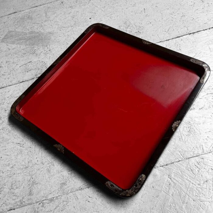 large taisho era urushi lacquer tray japan 1920s 14