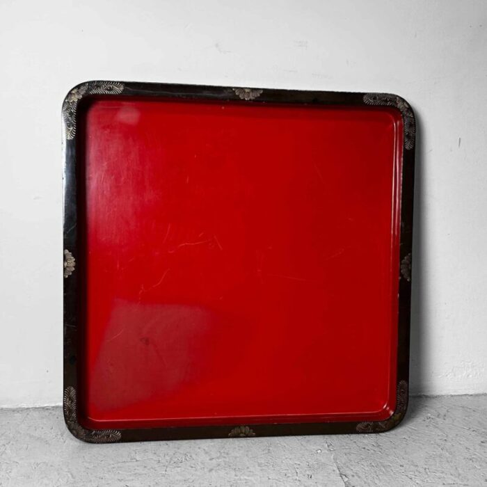 large taisho era urushi lacquer tray japan 1920s 9