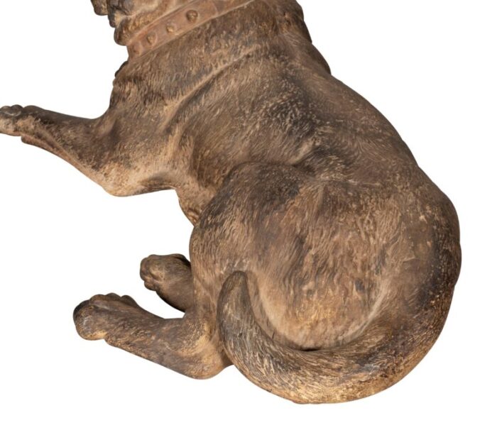 large terracotta mastiff dogs a pair 2840