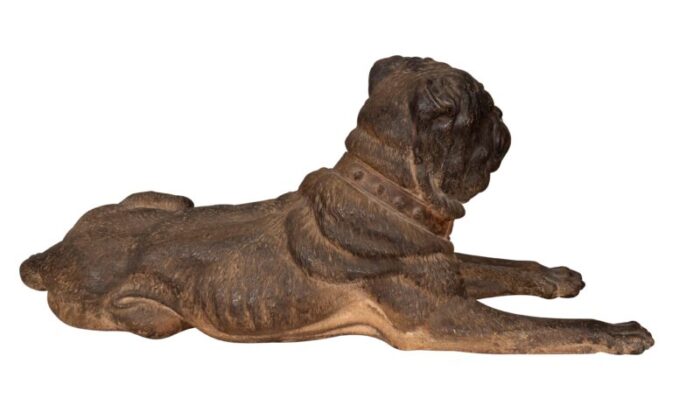 large terracotta mastiff dogs a pair 5356