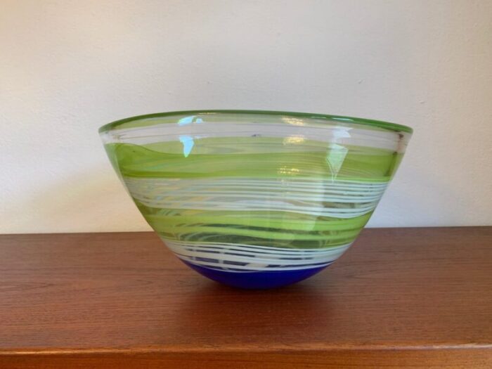 large vilnius glass studio bowl lithuania 1990s 1