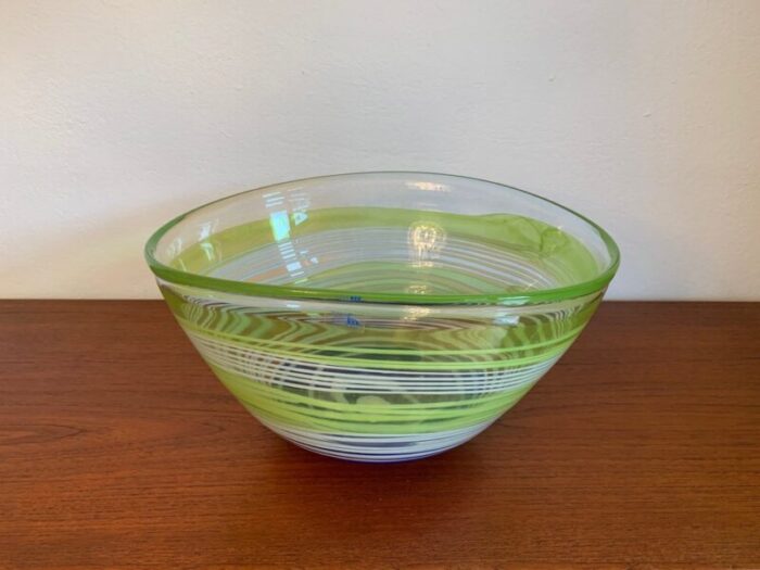 large vilnius glass studio bowl lithuania 1990s 2