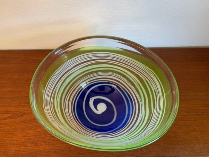 large vilnius glass studio bowl lithuania 1990s 3