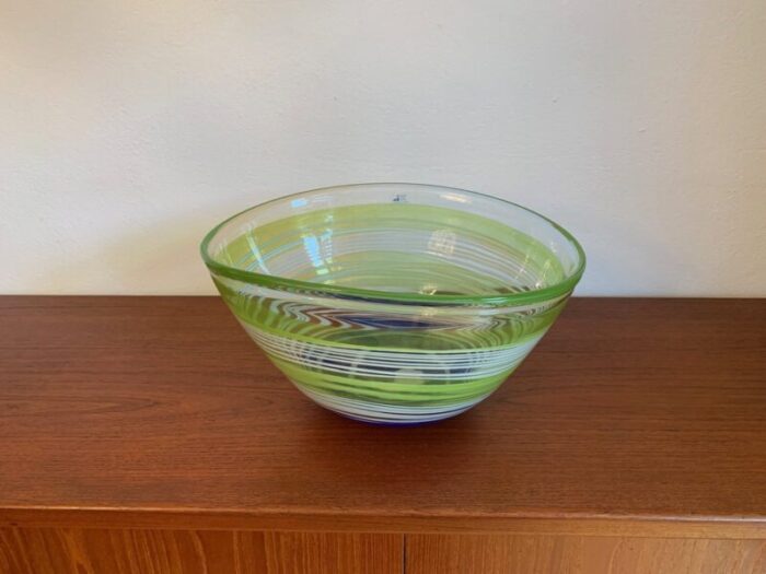 large vilnius glass studio bowl lithuania 1990s 5