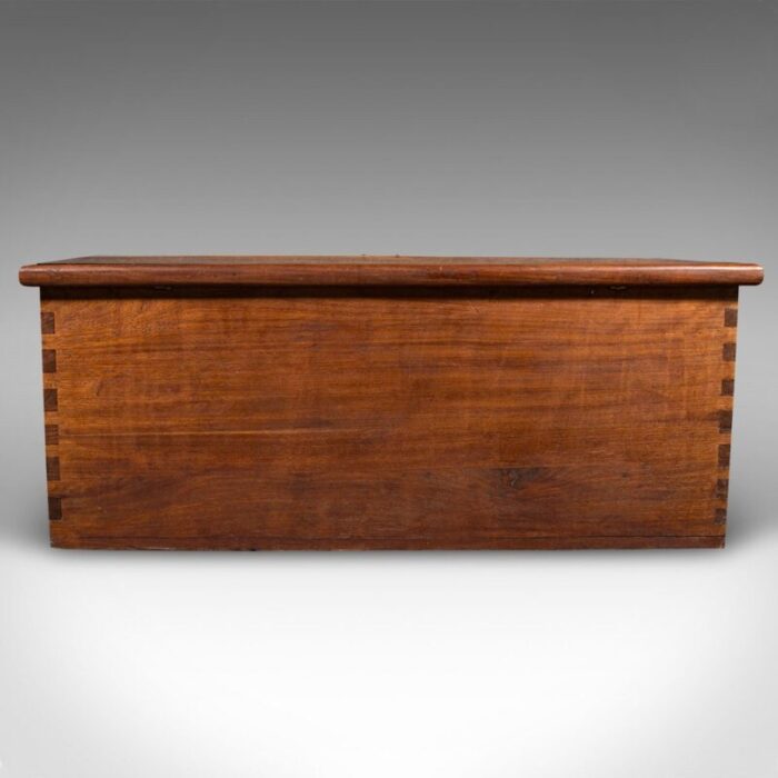 large vintage burmese teak carved chest 1930 6