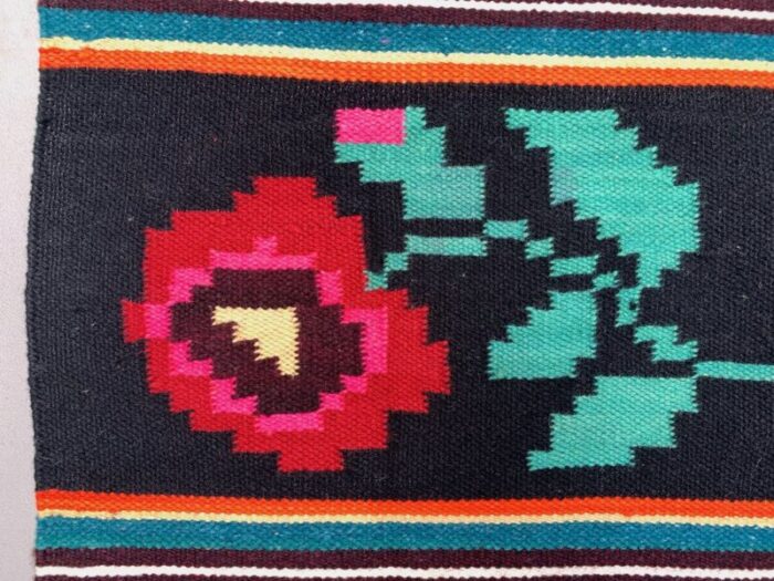 large vintage moldovan wool square kilim rug 4