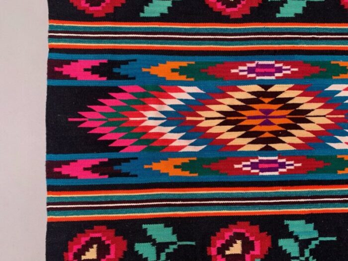 large vintage moldovan wool square kilim rug 5