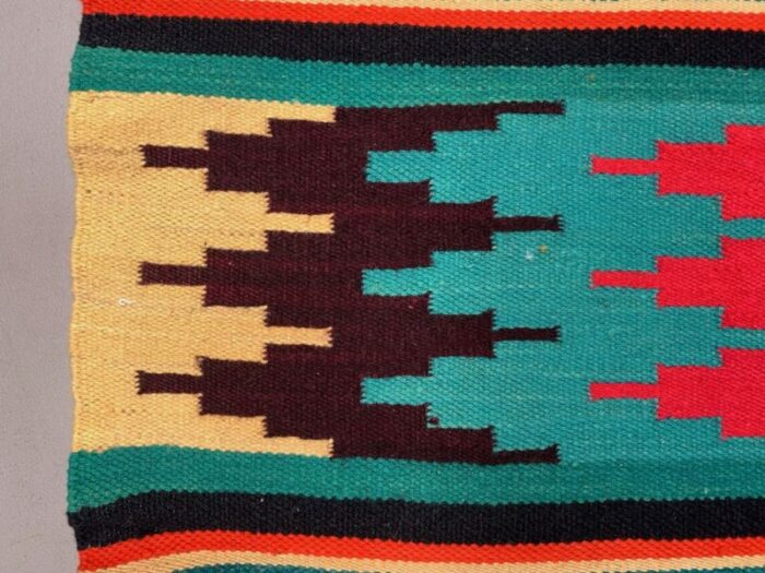 large vintage moldovan wool square kilim rug 6