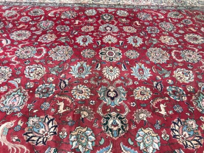 large vintage tabriz rug 11