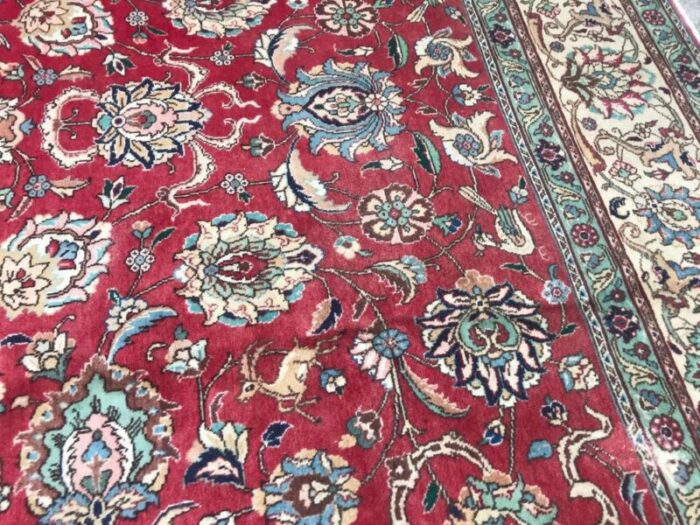 large vintage tabriz rug 12