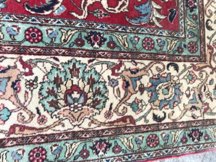 large vintage tabriz rug 13