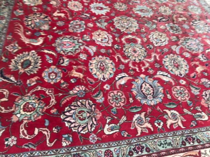 large vintage tabriz rug 2