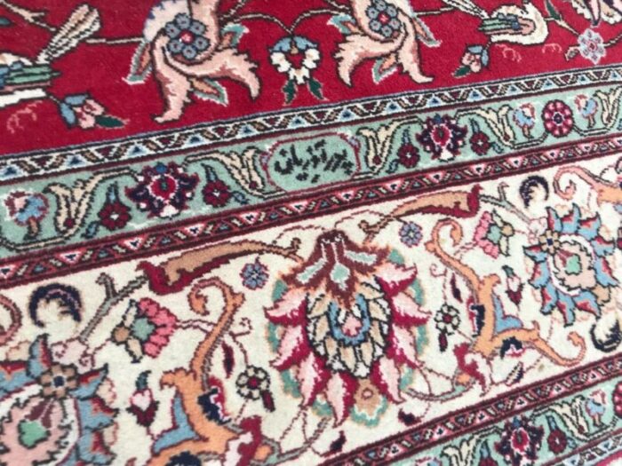 large vintage tabriz rug 4