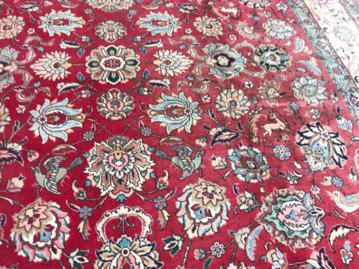 large vintage tabriz rug 5