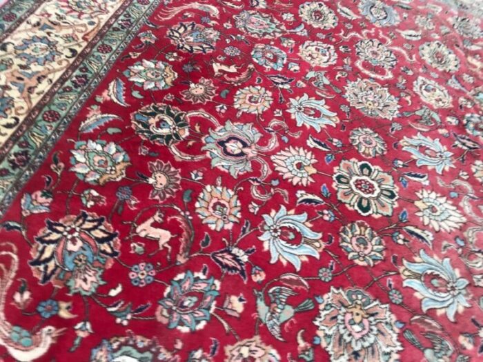 large vintage tabriz rug 6