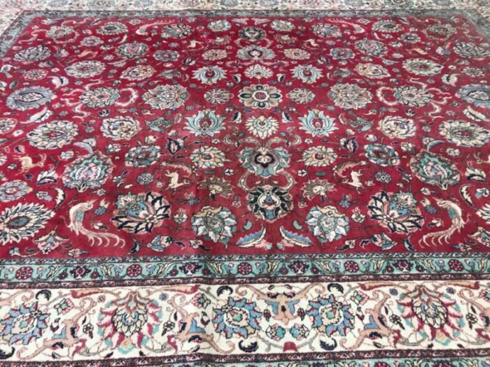 large vintage tabriz rug 9