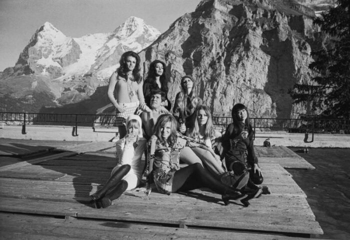 larry ellis bond girls 1968 silver gelatin fibre print 7658