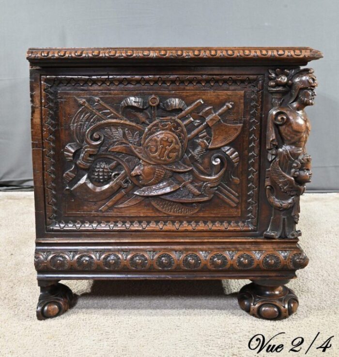 late 18th century renaissance french walnut chest 21