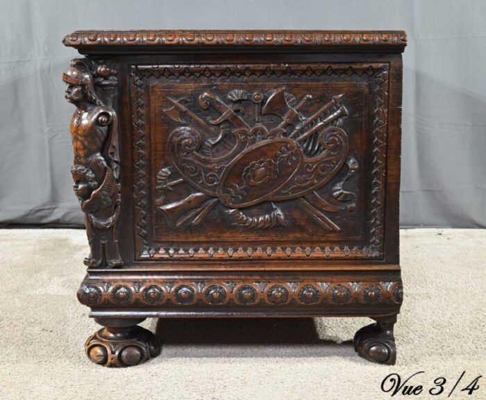 late 18th century renaissance french walnut chest 23