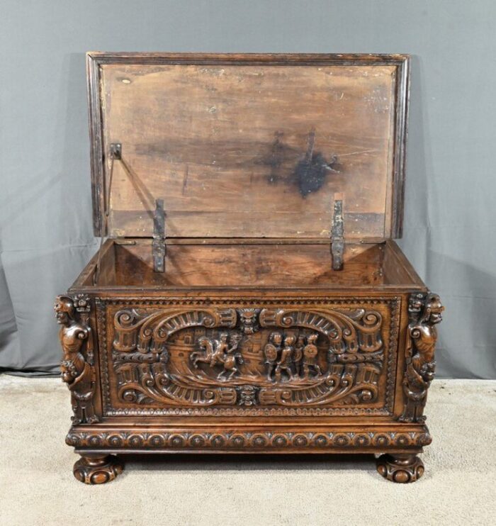 late 18th century renaissance french walnut chest 24