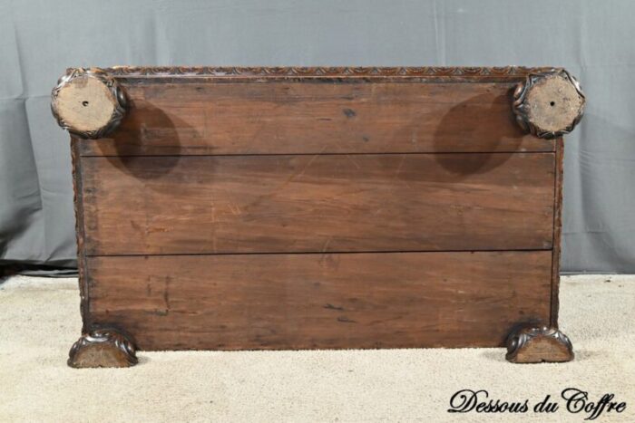 late 18th century renaissance french walnut chest 33