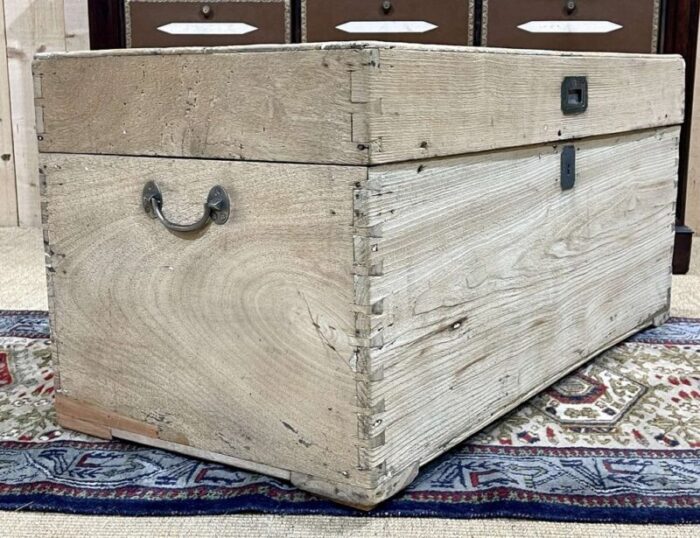 late 19th century camphor wood marine chest 16