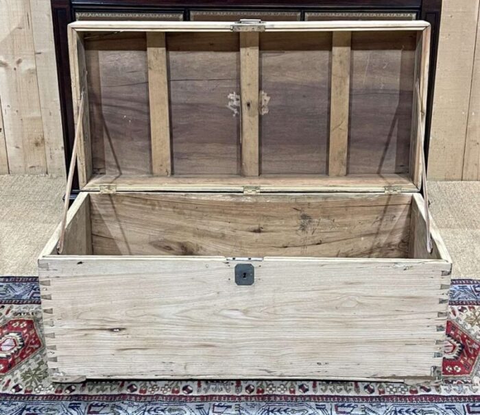 late 19th century camphor wood marine chest 25