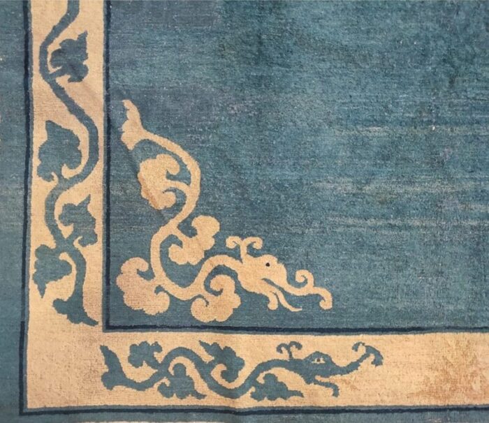 late 19th century chinese peking dragon carpet 0992