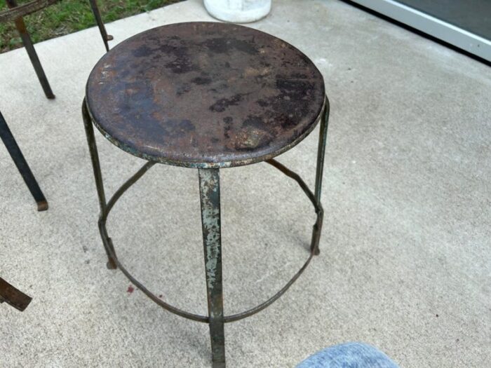 late 19th century industrial stools 7 peces 4708