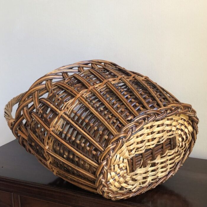 late 20th century european style harvest basket 6367