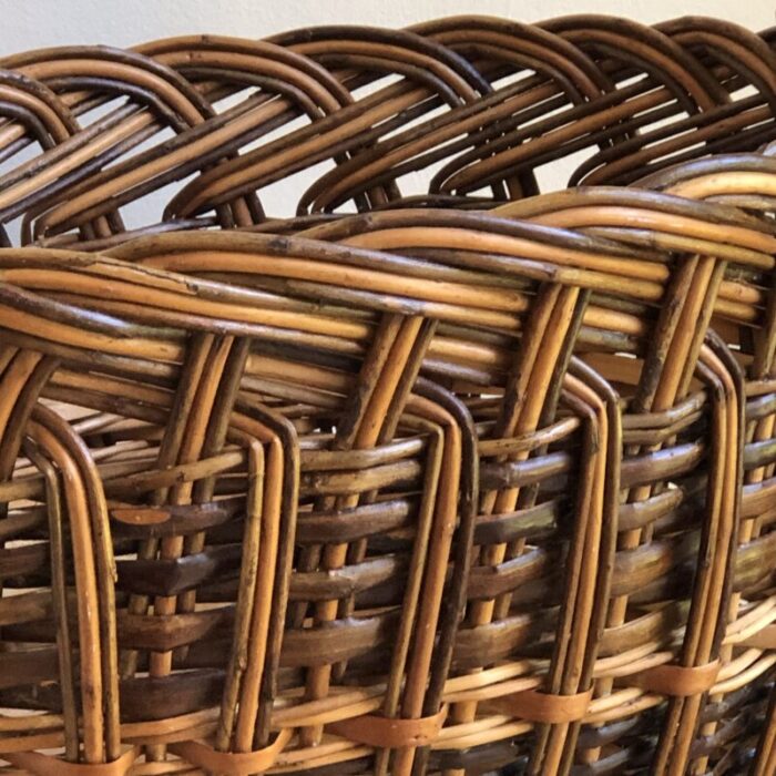 late 20th century european style harvest basket 8754