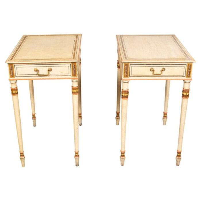 late george iii painted end tables a pair 1629