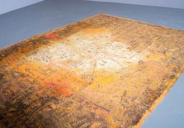 limited edition garten vision rug in wool by ege axminster after paul klee denmark 1990s 5