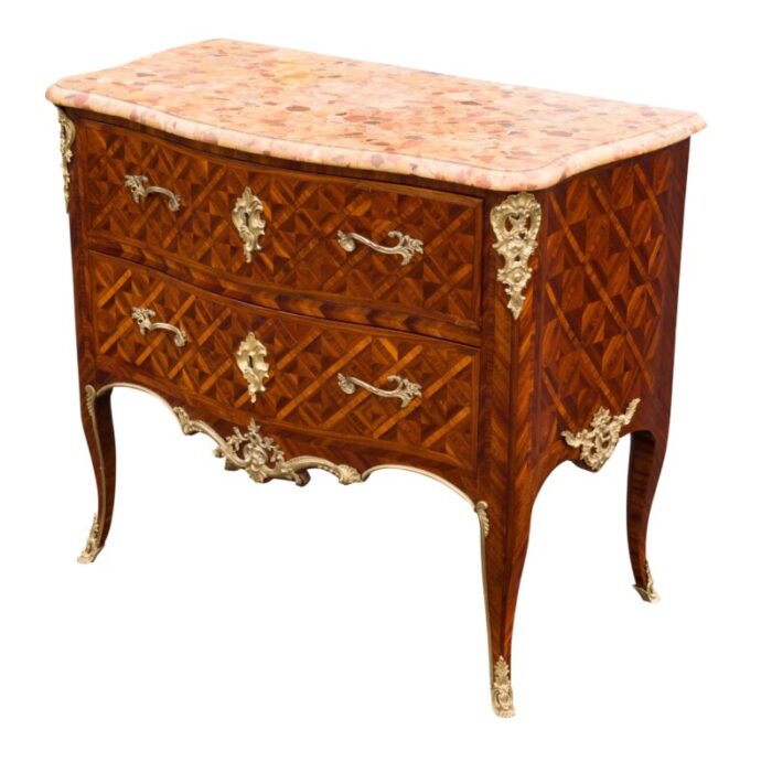 louis xv kingwood and parquetry commode 0424