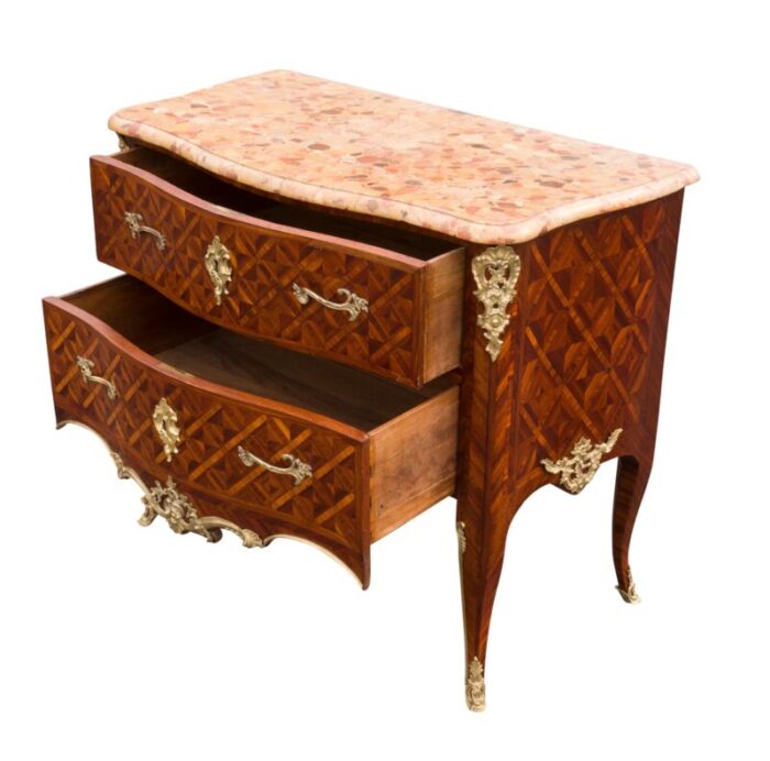 louis xv kingwood and parquetry commode 3168